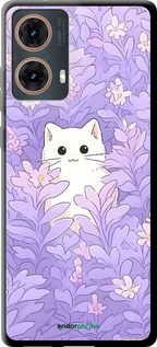 TPU чехол Котик в цветах для Motorola Moto G85 5G - 6390b-3780 изображение 