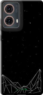TPU чехол Черно белые абстрактные горы для Motorola Moto G85 5G - 6437b-3780 изображение 