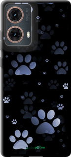 TPU чехол С синими отпечатками лап для Motorola Moto G85 5G - 6441b-3780 изображение 