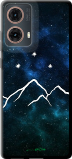 TPU чехол Горы и звезды нарисованы на фоне галактики для Motorola Moto G85 5G - 6490b-3780 изображение 