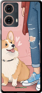 TPU чехол Корги 3 для Motorola Moto G85 5G - 6707b-3780 изображение 