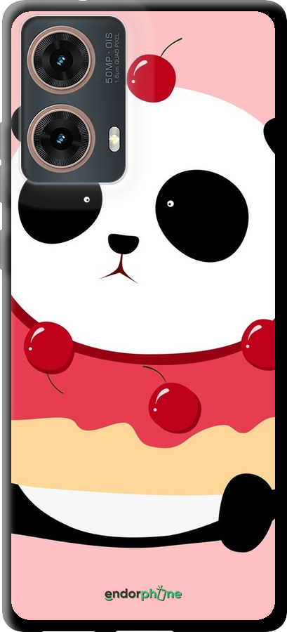 TPU чехол Панда с пончиком для Motorola Moto G85 5G - 3991b-3780 изображение 
