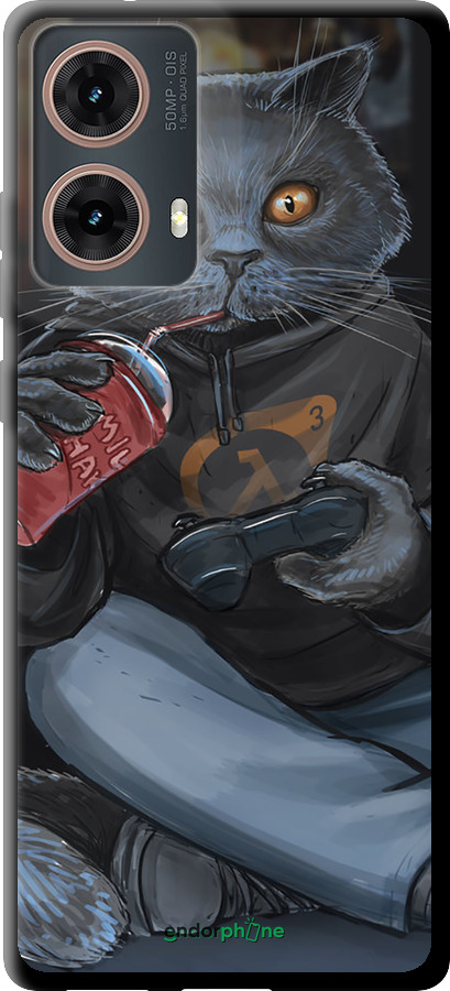 TPU чехол gamer cat для Motorola Moto G85 5G - 4140b-3780 изображение 