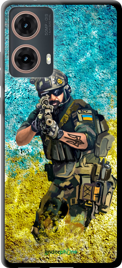 TPU чехол Воин ЗСУ для Motorola Moto G85 5G - 5311b-3780 изображение 