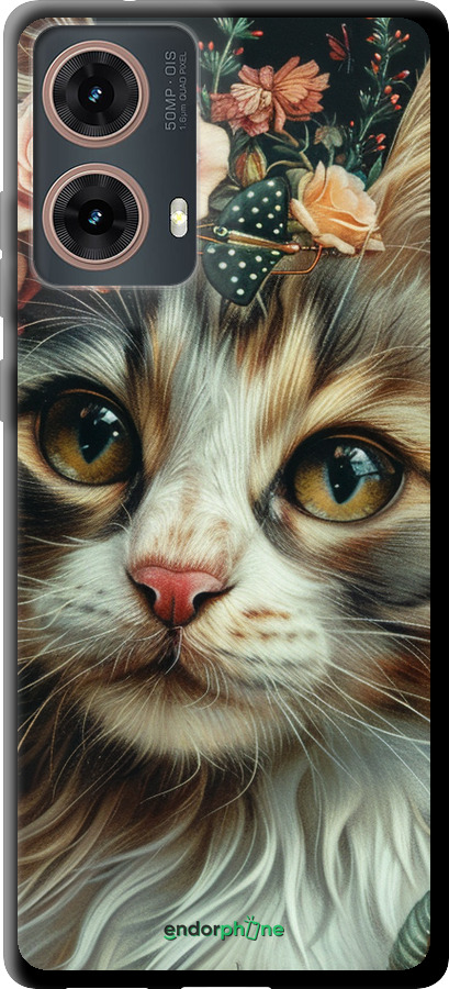 TPU чехол Cats and flowers для Motorola Moto G85 5G - 6069b-3780 изображение 