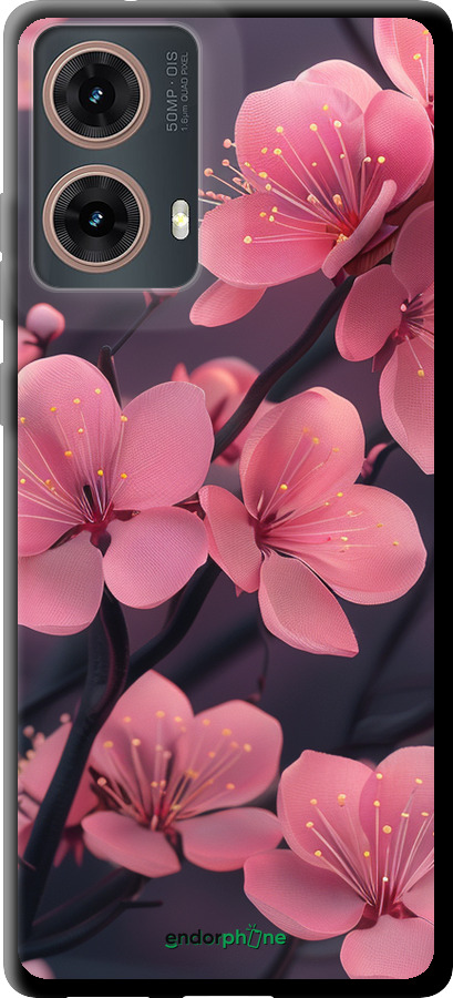 TPU чехол Пурпурная сакура для Motorola Moto G85 5G - 6075b-3780 изображение 