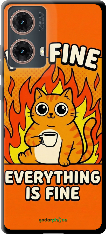 TPU чехол Funny Cat для Motorola Moto G85 5G - 6786b-3780 изображение 