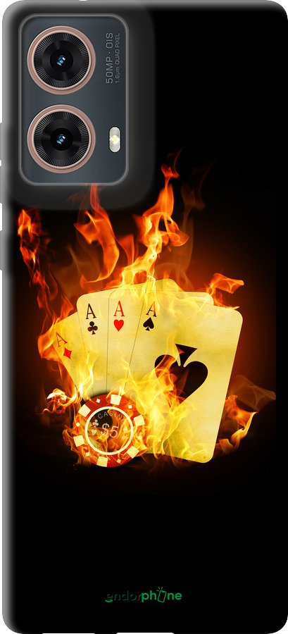TPU чехол Горящие карты для Motorola Moto G85 5G - 839b-3780 изображение 