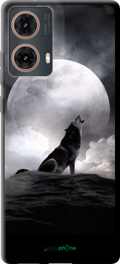 TPU чехол Воющий волк для Motorola Moto G85 5G - 934b-3780 изображение 