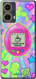 Силиконовый чехол 'Y2K Aesthetic Retro Pet: Годуй мене кавою' для Motorola Moto G85 5G изображение 5