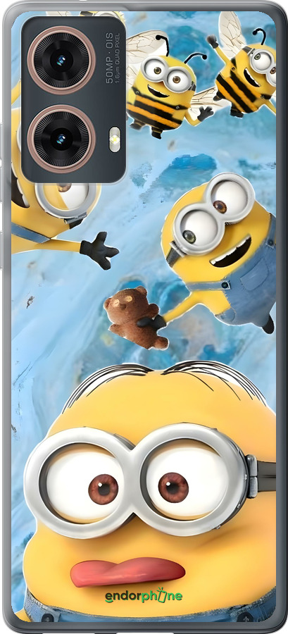 Силіконовий чехол Миньоны для Motorola Moto G85 5G - 6386u-3780 изображение 