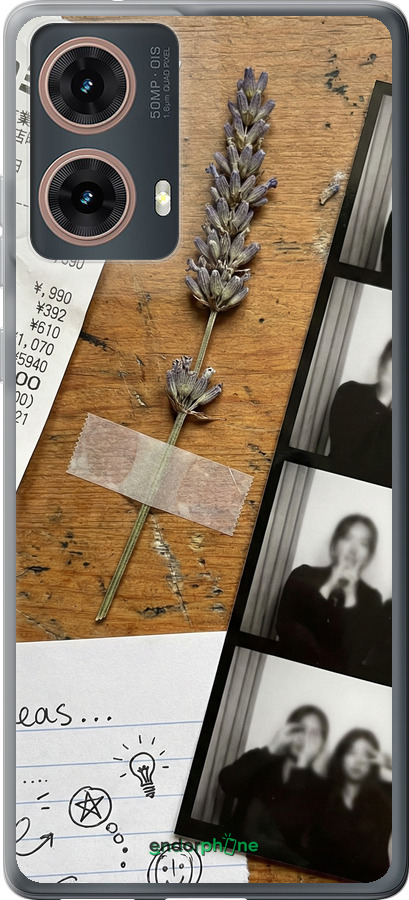 Силиконовый чехол Aesthetic Scrapbook Collage для Motorola Moto G85 5G - 6773u-3780 изображение 