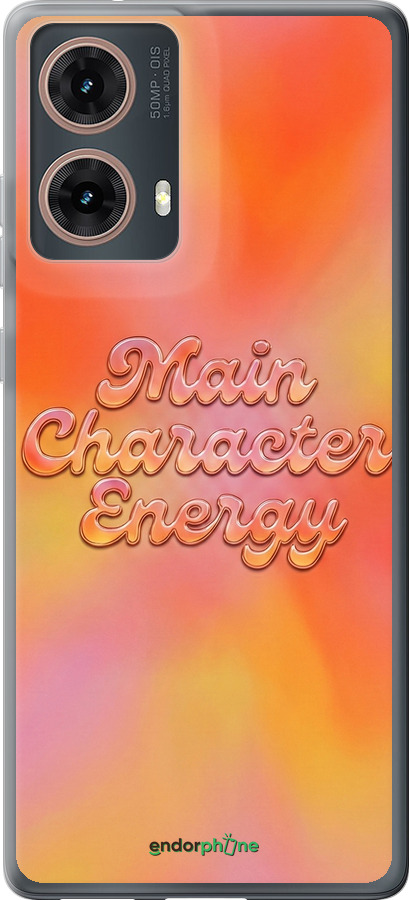 Силиконовый чехол Aura Gradient Main Character Energy Aesthetic Y2K для Motorola Moto G85 5G - 6783u-3780 изображение 