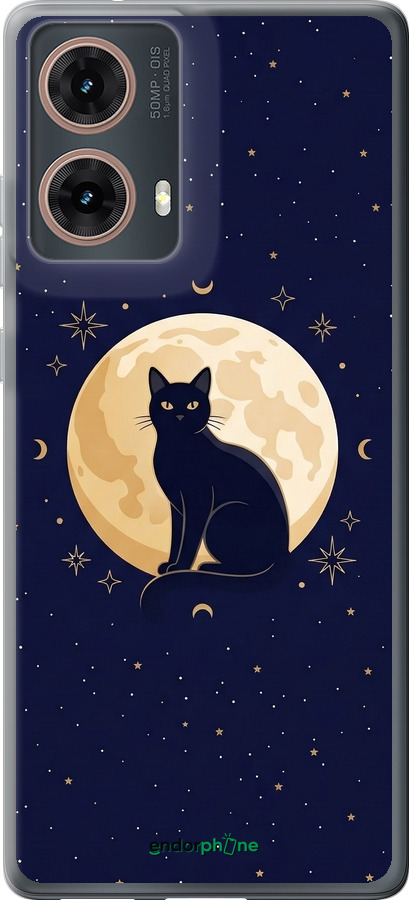 Силиконовый чехол Cute Cat Celestial/Witchy для Motorola Moto G85 5G - 6787u-3780 изображение 