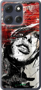 Силиконовый чехол Лицо девушки для Motorola Moto G86 - 1162u-4115 изображение 