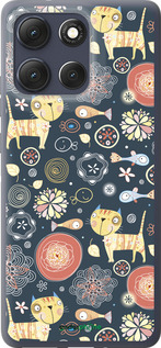 Силиконовый чехол Котята v4 для Motorola Moto G86 - 1224u-4115 изображение 