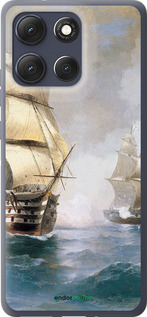 Силиконовый чехол Айвазовский. Корабли для Motorola Moto G86 - 160u-4115 изображение 