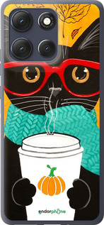 Силиконовый чехол Осенний кот для Motorola Moto G86 - 4026u-4115 изображение 