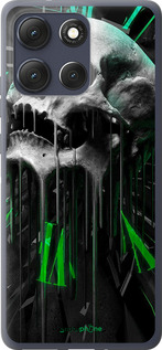 Силиконовый чехол Череп-часы для Motorola Moto G86 - 4100u-4115 изображение 