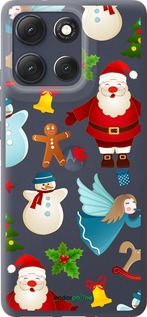 Силиконовый чехол Новогодний 1 для Motorola Moto G86 - 4614u-4115 изображение 