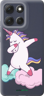 Силиконовый чехол Единорог для Motorola Moto G86 - 4702u-4115 изображение 