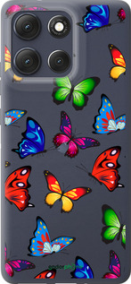 Силиконовый чехол Красочные мотыльки для Motorola Moto G86 - 4761u-4115 изображение 