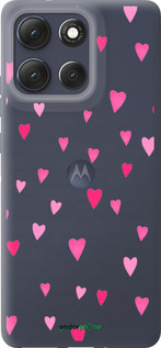 Силиконовый чехол Сердечки 2 для Motorola Moto G86 - 4763u-4115 изображение 