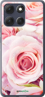 Силиконовый чехол Розы для Motorola Moto G86 - 525u-4115 изображение 