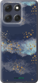 Силиконовый чехол Ночь золотые звезды для Motorola Moto G86 - 5421u-4115 изображение 