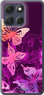 Силиконовый чехол Бабочки v2 для Motorola Moto G86 - 5475u-4115 изображение 