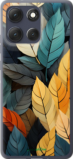 Силиконовый чехол Кольорове листя для Motorola Moto G86 - 5644u-4115 изображение 