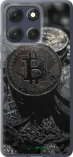 Силиконовый чехол Black Bitcoin для Motorola Moto G86 - 6090u-4115 изображение 