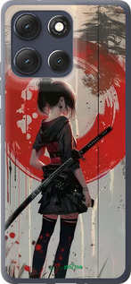 Силиконовый чехол Сумерки воина: Танец с катаной для Motorola Moto G86 - 6123u-4115 изображение 