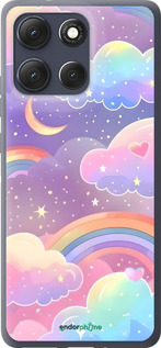 Силиконовый чехол Облака и радуга для Motorola Moto G86 - 6312u-4115 изображение 