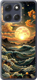 Силиконовый чехол Арт волны для Motorola Moto G86 - 6332u-4115 изображение 