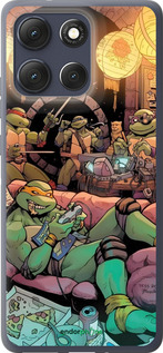 Силиконовый чехол Черепашки нинзя для Motorola Moto G86 - 6346u-4115 изображение 