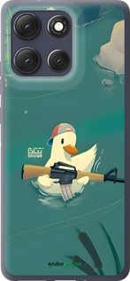 Силиконовый чехол Уточка с автоматом для Motorola Moto G86 - 6356u-4115 изображение 