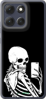 Силиконовый чехол Скелет делает Selfie для Motorola Moto G86 - 6535u-4115 изображение 