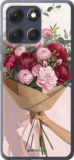 Силиконовый чехол Пионы 1 для Motorola Moto G86 - 6705u-4115 изображение 