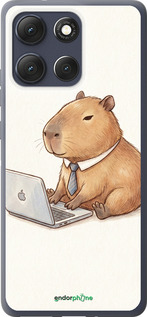 Силиконовый чехол Funny Capybara CEO Working для Motorola Moto G86 - 6777u-4115 изображение 