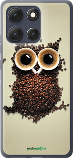Силиконовый чехол Сова из кофе для Motorola Moto G86 - 777u-4115 изображение 