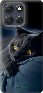 Силіконовий чохол 'Димчастий кіт' для Motorola Moto G86 зображення 2