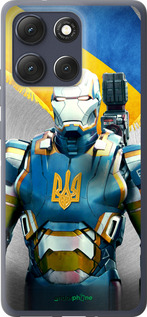 Силиконовый чехол Украинский киборг для Motorola Moto G86 - 980u-4115 изображение 