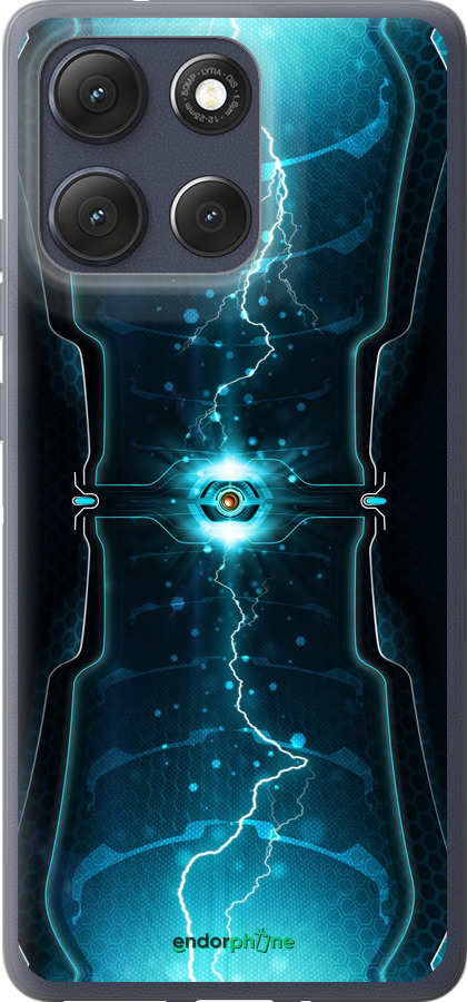 Силиконовый чехол Молнии в цилиндре для Motorola Moto G86 - 120u-4115 изображение 