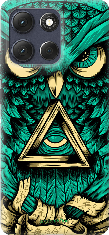 Силіконовий чехол Сова Арт-тату для Motorola Moto G86 - 3971u-4115 изображение 