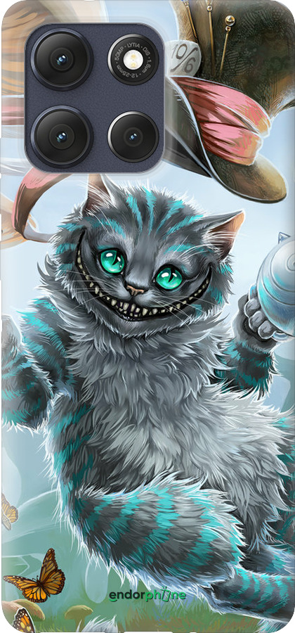 Силиконовый чехол Чеширский кот 2 для Motorola Moto G86 - 3993u-4115 изображение 