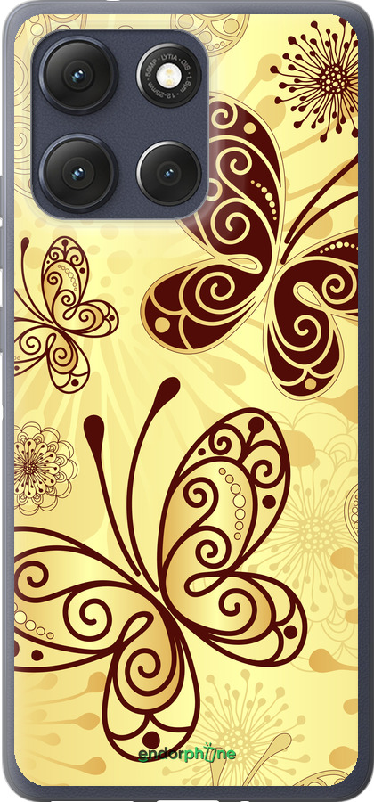 Силиконовый чехол Красивые бабочки для Motorola Moto G86 - 4170u-4115 изображение 