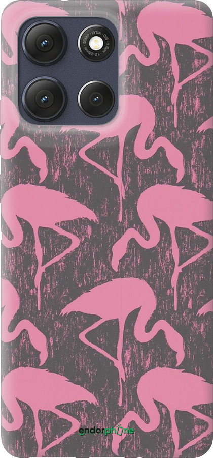 Силиконовый чехол Vintage-Flamingos для Motorola Moto G86 - 4171u-4115 изображение 