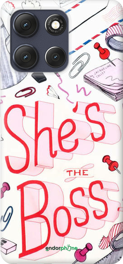 Силиконовый чехол she's the  boss для Motorola Moto G86 - 4254u-4115 изображение 