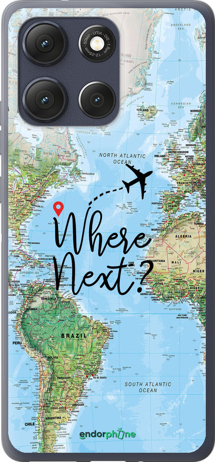 Силиконовый чехол Путешествие для Motorola Moto G86 - 4503u-4115 изображение 